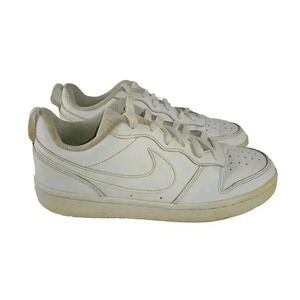 Nike Boys Court Borough Low 2 BQ5448-100 White Casual Shoes Sneakers Size 6.5Y